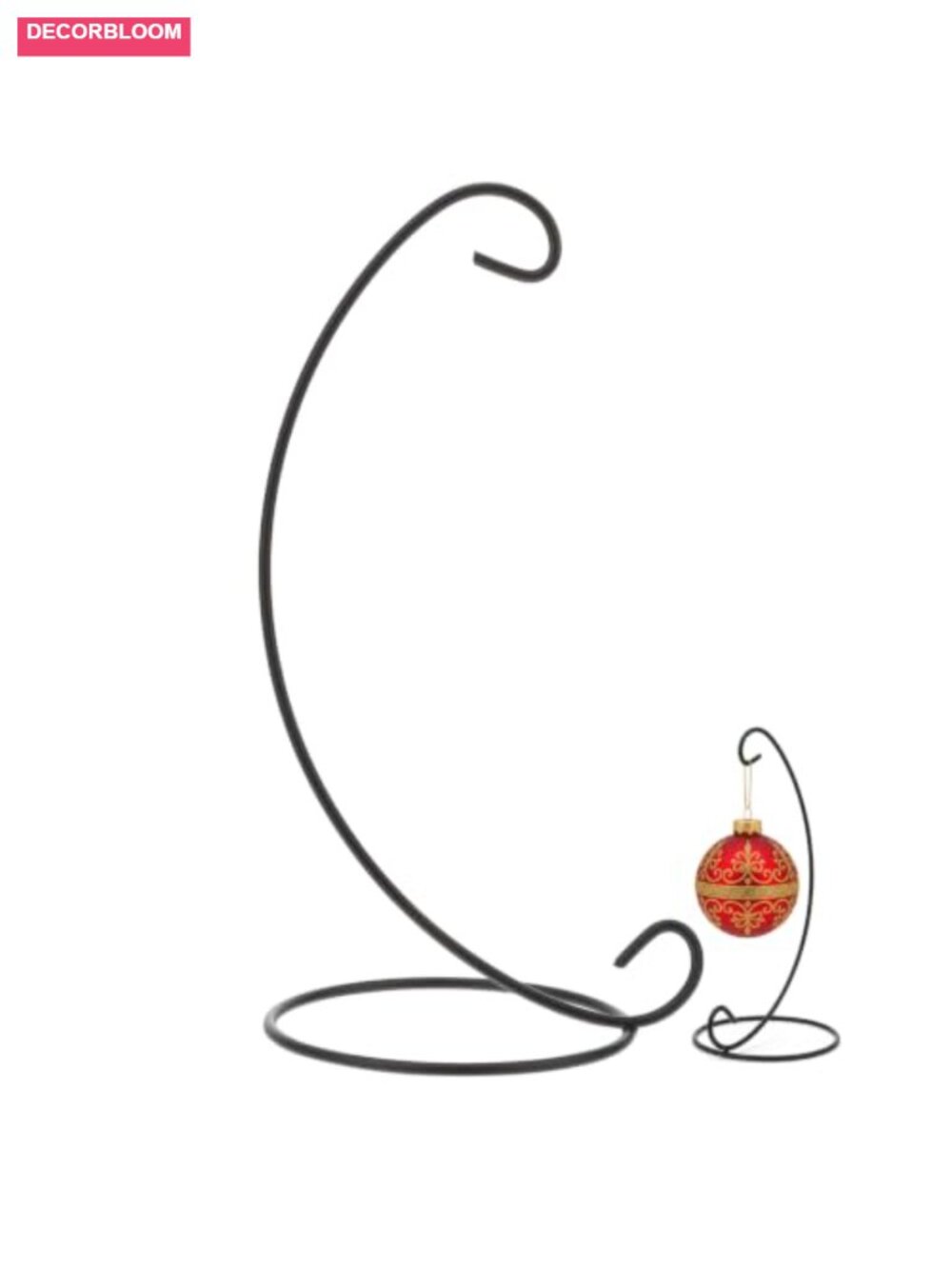 Spiral Ornament Display Stand Hanging Iron Rack Holder for Glass Globe Terrarium